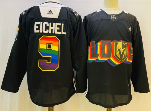 Vegas Golden Knights Jersey 2024 Winter Classic Black NO.9 EICHEL