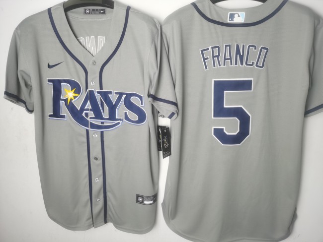 Tampa Bay Rays Jersey Grey Fan Version NO.5 FRANCO