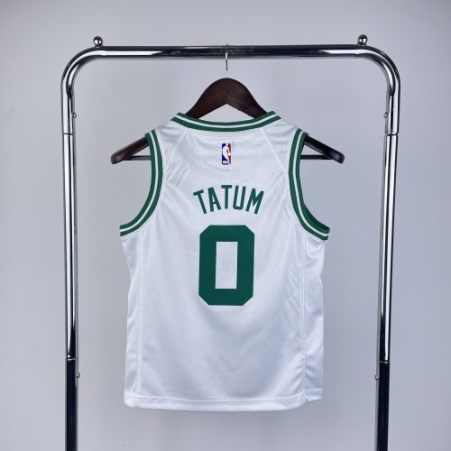 Boston Celtics KIds Jersey White Icon Edition NO.0 TATUM