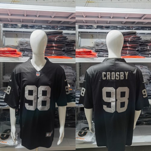 Las Vegas Raiders Jerseys Black NO.98 CROSBY