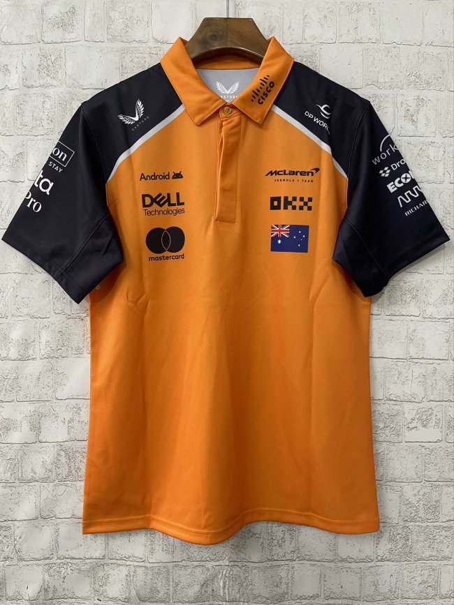 2025 McLaren POLO Shirt Orange NO.81 Piastri