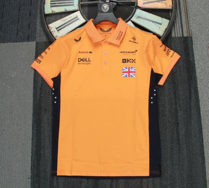 2025 McLaren T-Shirt Orange NO Number