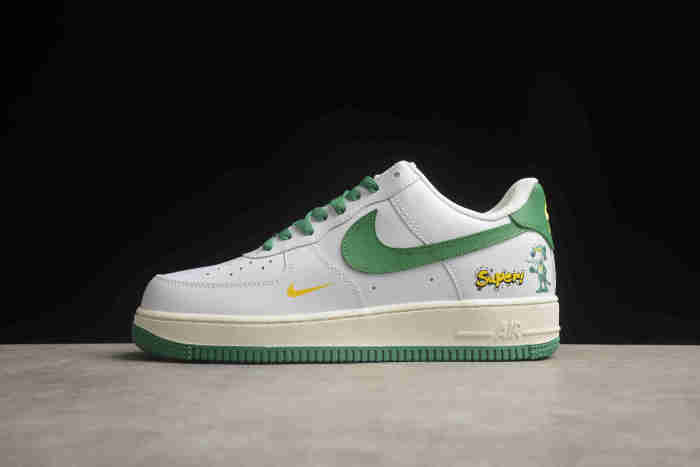 Air Force 1 07 Low White Green Yellow BS9055-721