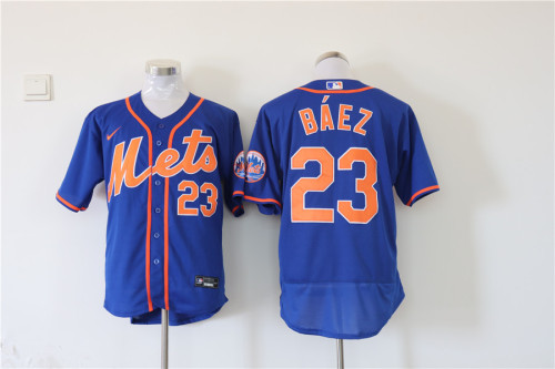 New York Mets Alternate Jersey Blue Fan Version NO.23 BAEZ