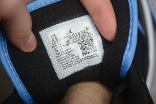 Air Jordan 1 Low Black University Blue 553558-041