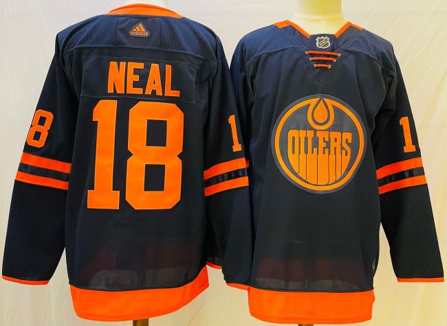 Edmonton Oilers Alternate Jersey Navy NO.18 NEAL