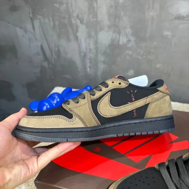 Travis Scott x Air Jordan 1 Low Black and Brown