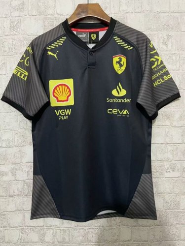 2024 Ferrari Racing T-Shirt Special Edition Black NO Number