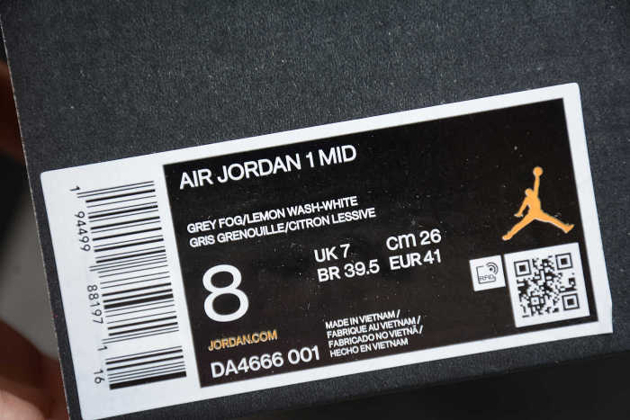 Air Jordan 1 Mid Mixed Textures Yellow DA4666-001