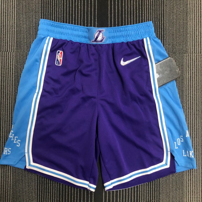 Los Angeles Lakers basketball shortspurple city edition  2022