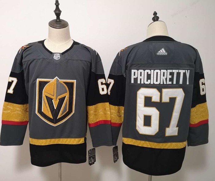 Vegas Golden Knights Home Jersey Grey NO.67 PACIORETTY