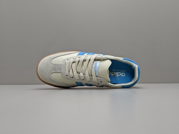 Sporty & Rich x adidas Samba OG 'Cream Blue' IE7096