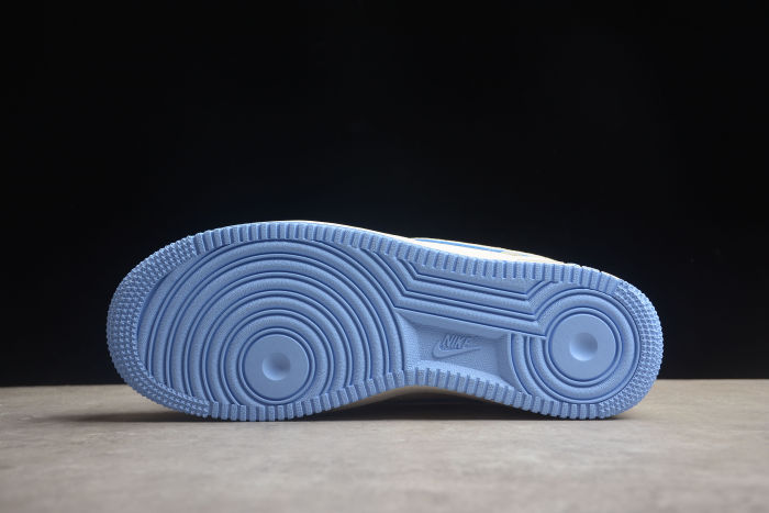 Air Force 1 07 Low Supreme Gray White Blue AE1686-111