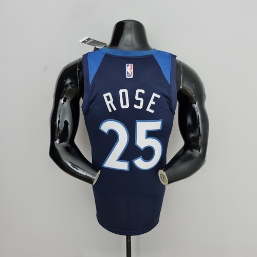 Derrick Rose Minnesota Timberwolves 75th Anniversary 2022 Swingman Jersey Royal Blue