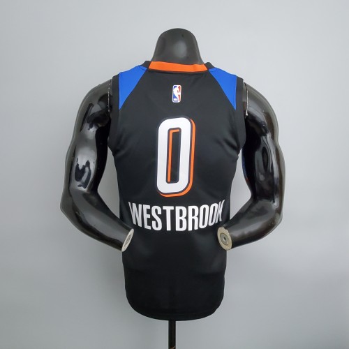 Russell Westbrook Oklahoma City Thunder City Edition Swingman Jersey Black