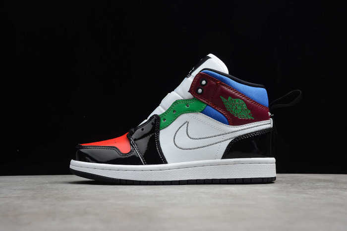 Air Jordan 1 Mid SE Black White Multicolor DB5454-001