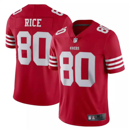 San Francisco 49ers Jersey Limited Editio Red NO.80 RICE