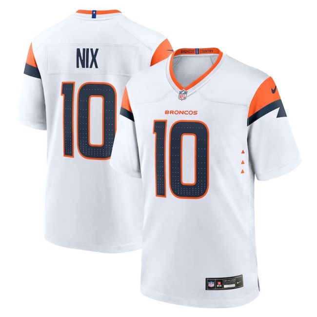 Denver Broncos Jersey White NO.10 NIX