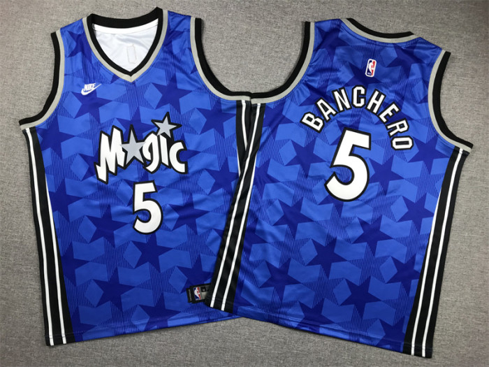 Orlando Magic Kids Jersey Blue Classic Edition 23/24 NO.5 BANCHERO