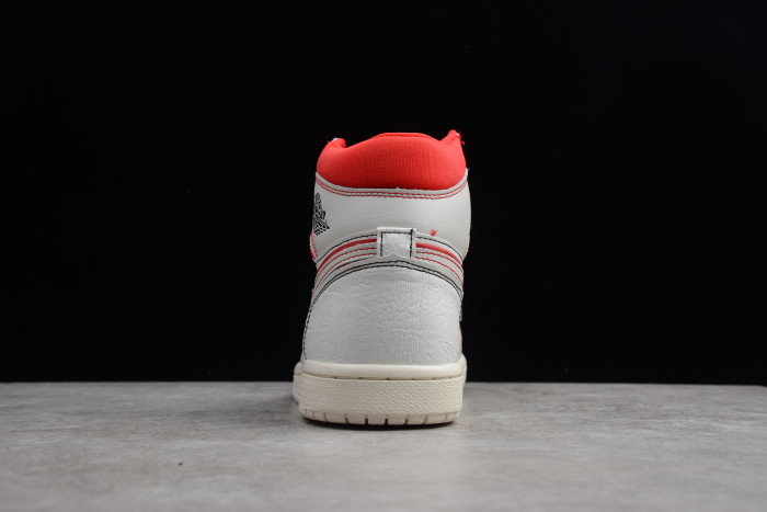 Air Jordan 1 High OG Off-White/Red/Phantom Retro Shoe 555088-160