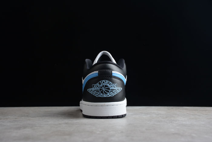 Air Jordan 1 Low Black Blue White UNC Shoes DC0774-041
