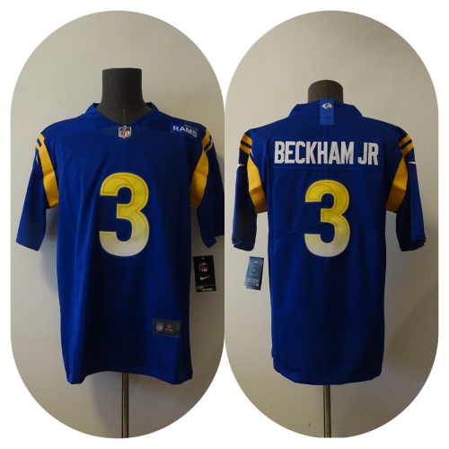 Los Angeles Rams Jerseys Blue NO.3 BECKHAM JR