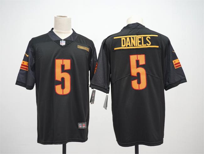Washington Commanders Jersey Black NO.5 DANIELS