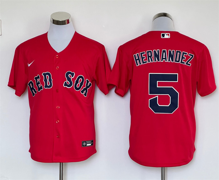 Boston Red Sox Home Jersey Red replica NO.5 HERNANDEZ