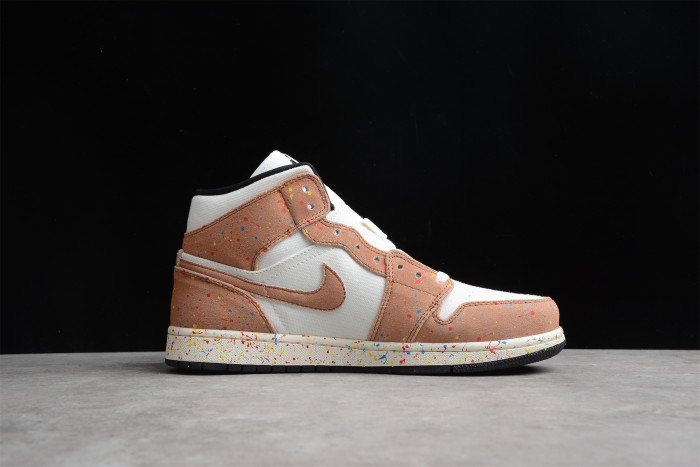 Air Jordan 1 Mid SE 'Brushstroke Paint Splatter'