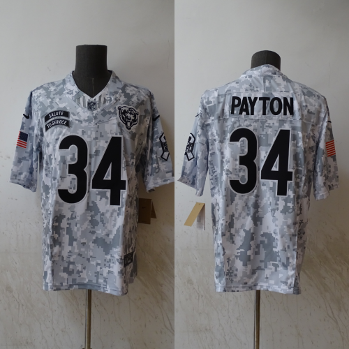Dallas Cowboys Jersey Navy Salute NO.34 PAYTON