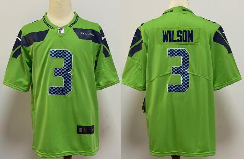 Seattle Seahawks Game Jersey Green NO.3 WILSON