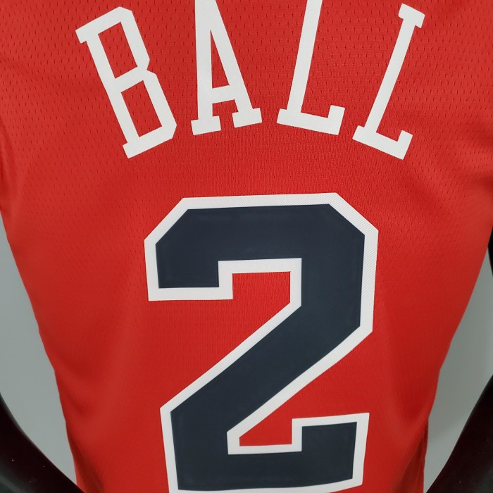 Lonzo Ball Chicago Bulls Swingman Jersey Red
