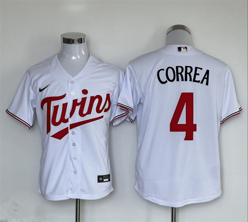 Minnesota Twins Limited Jersey White Fan Version NO.4 CORREA