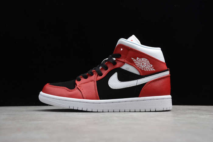 Air Jordan 1 Mid Gym Red White Black BQ6472-601