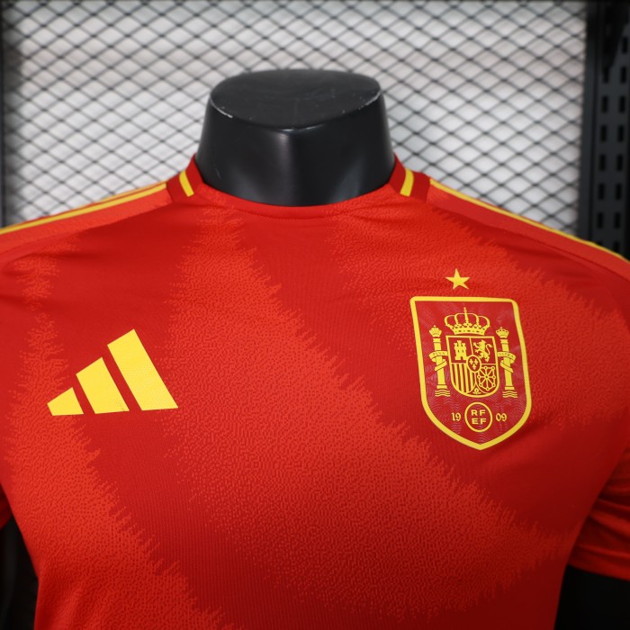 Spain Euro 2024 Home Player Version Man Jersey
