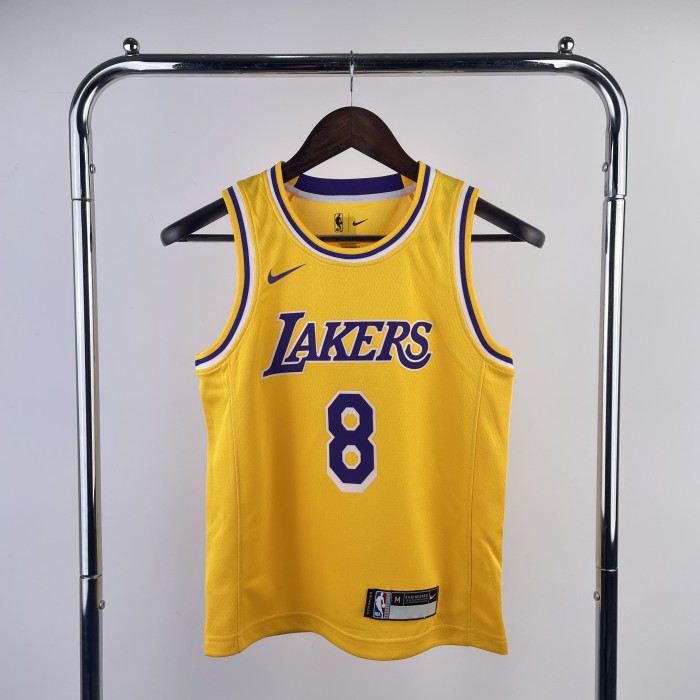 Los Angeles Lakers Kids Jersey Yellow Icon Edition 22/23 NO.8 BRYANT