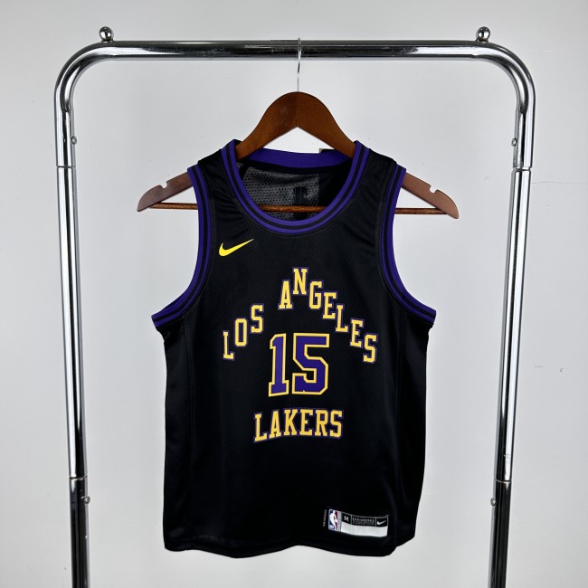 Los Angeles Lakers Kids Jersey City Edition 2023 No. 15 REAVES
