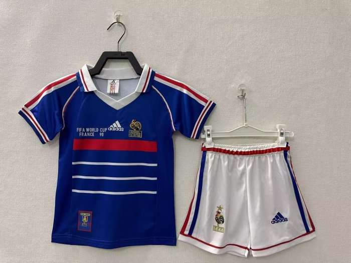 France Home Retro Kids Suit 1998