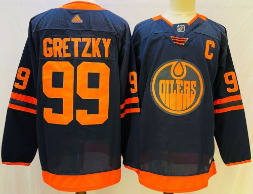 Edmonton Oilers Alternate Jersey Navy NO.99 GRETZKY