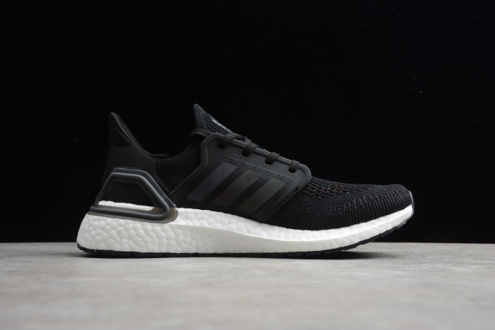 Ultra Boost 20 black and white running shoes EG4367