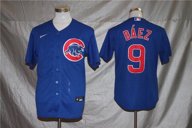 Chicago Cubs Jersey Blue Stripe Fan Version NO.9 BAEZ