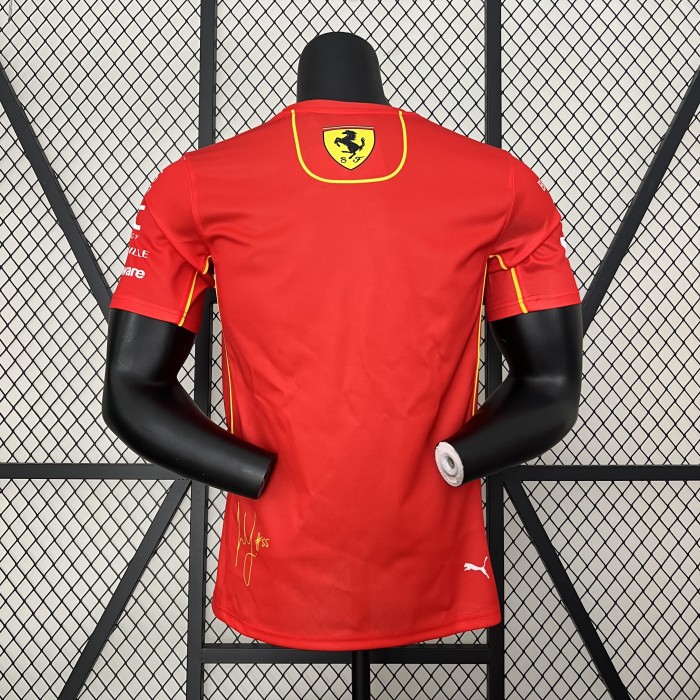 2024 Ferrari Racing T-Shirt Red NO.55