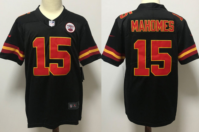 Kansas City Chiefs Jersey Black NO.15 MAHOMES