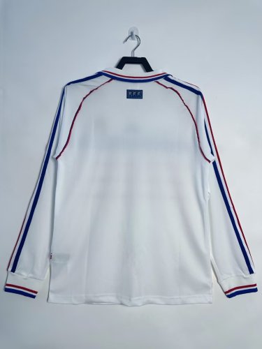 France Away Retro Long Sleeve Jersey 1998