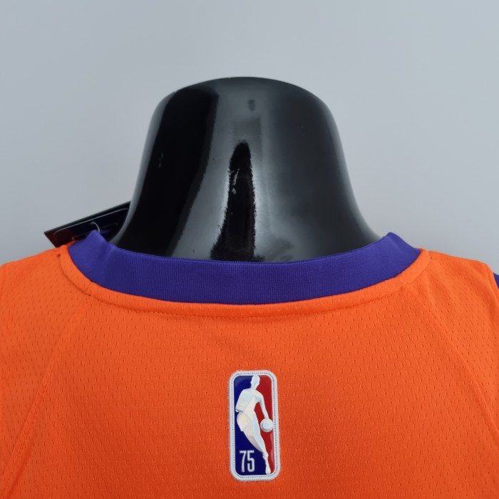 Devin Booker Phoenix Suns 75th Anniversary Swingman Jersey Orange