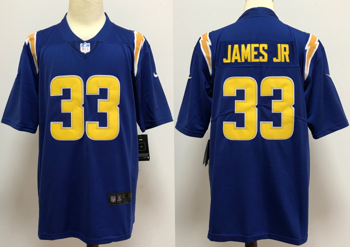 Los Angeles Chargers Alternate Jersey Blue NO.33 JAMES JR
