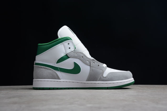 Air Jordan 1 Mid Green Grey