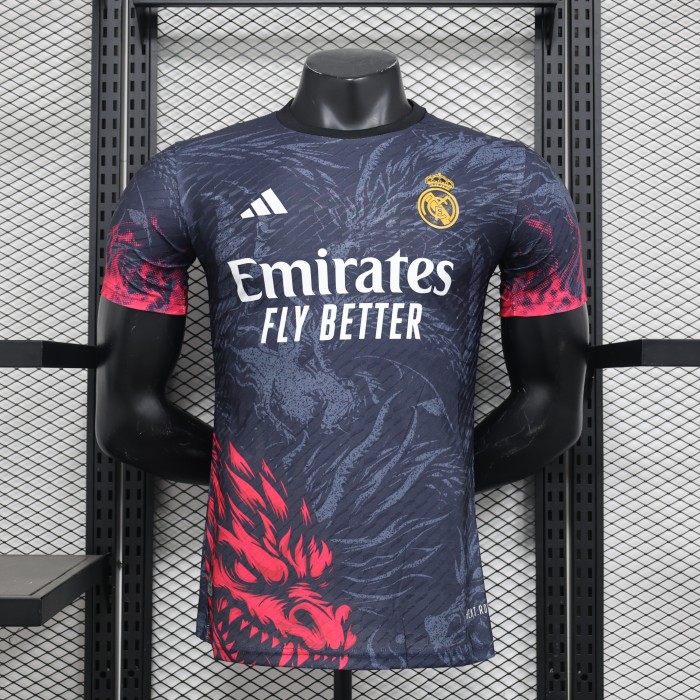 Real Madrid Red Dragon Pattern Player Jersey 25/26
