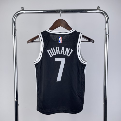 Brooklyn Nets Kids Jersey Black Icon Edition No.7 IRVING