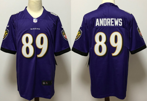 Baltimore Ravens Jersey Purple NO.89 ANDREWS